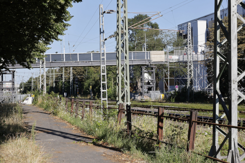 Behelfsbrücke Seitenansicht