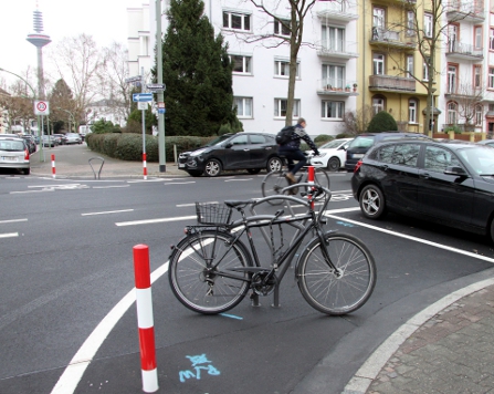 Fahrradbügel in der Sophienstraße