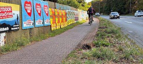 Wegverbreiterung durch Gransentfernung