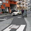Einfahrt in Hansaallee vom Norden – vergrößerte Ansicht wird in Lightbox angezeigt