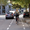 Befahrener Radweg mit Schutzstreifen in der Stephanstraße – vergrößerte Ansicht wird in Lightbox angezeigt