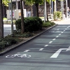 Schutzstreifen für Radweg an der Vilbeler Straße – vergrößerte Ansicht wird in Lightbox angezeigt